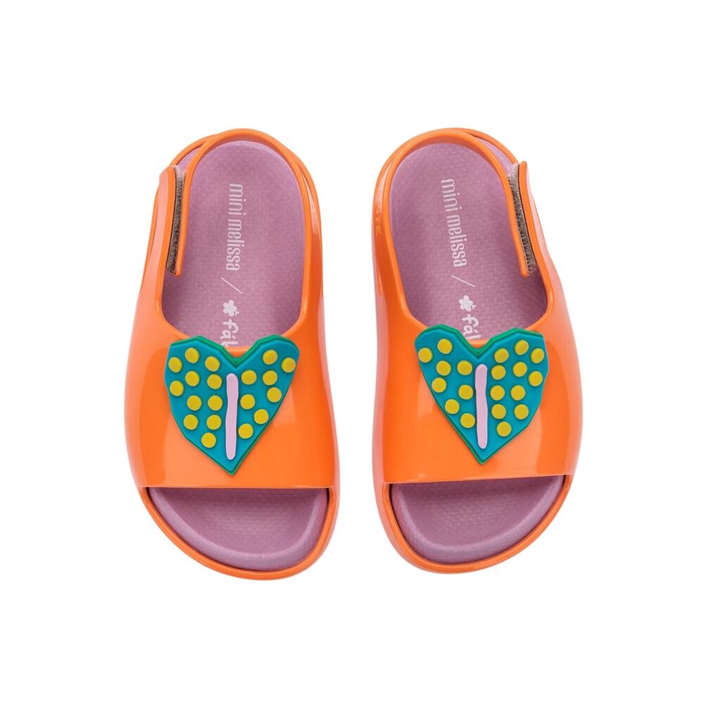 Mini Melissa Fabula Cloud Slide Sandals Toddler Girls Size 8 Jelly Slides in box